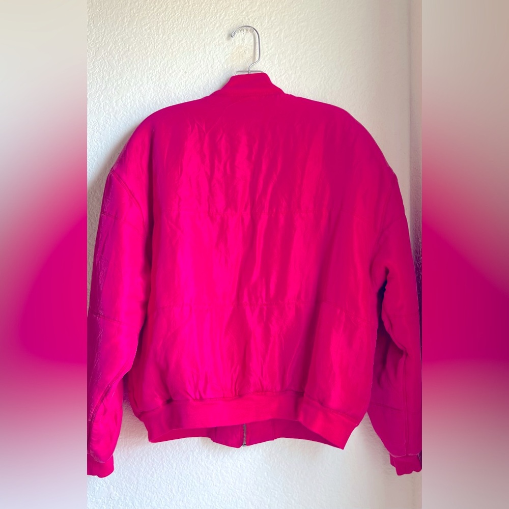 CLIO Vintage 90’s Silk Bomber Jacket - Picture 4 of 5